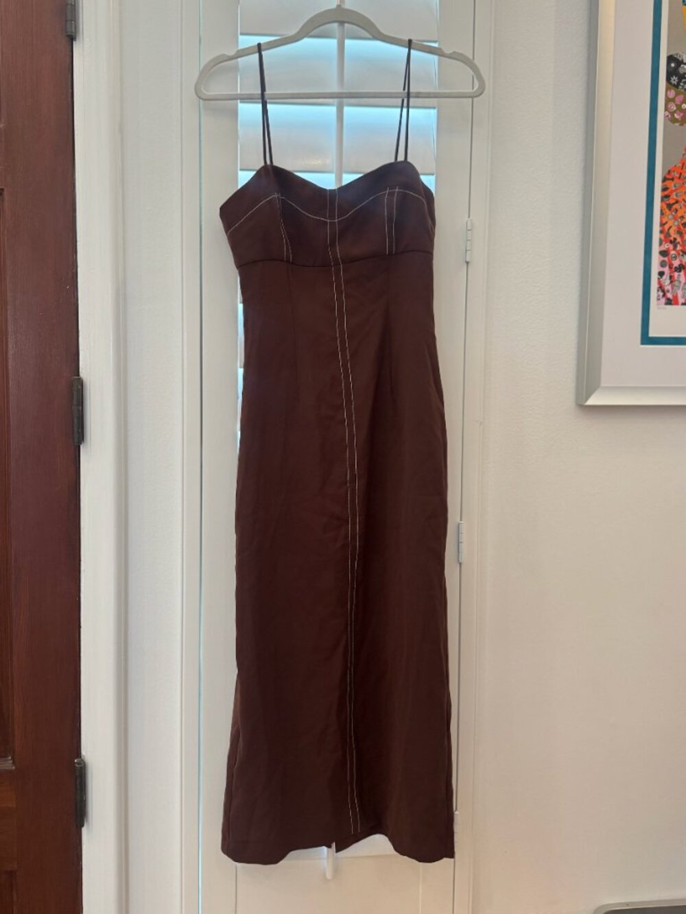 Zara A line Brown Dress. NWT.